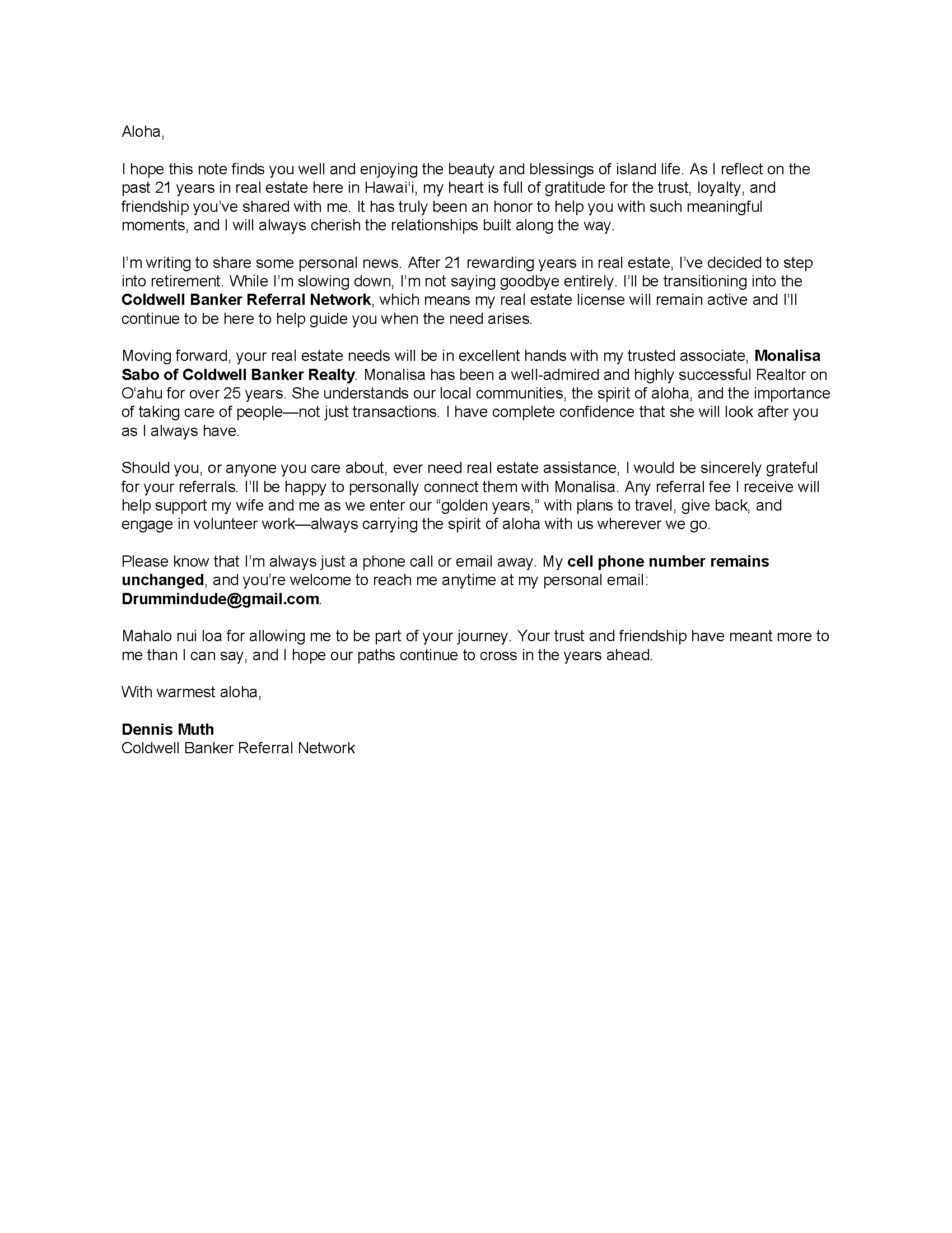 Dennis Retirement_Letter_Hawaii